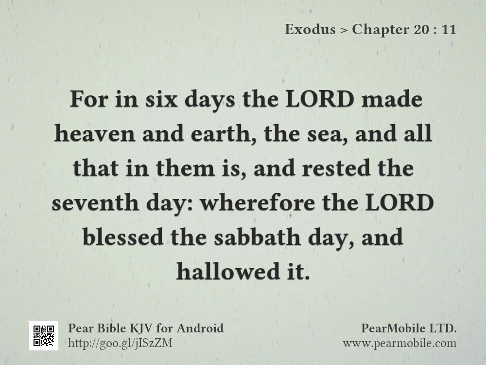 Exodus, Chapter 20:11